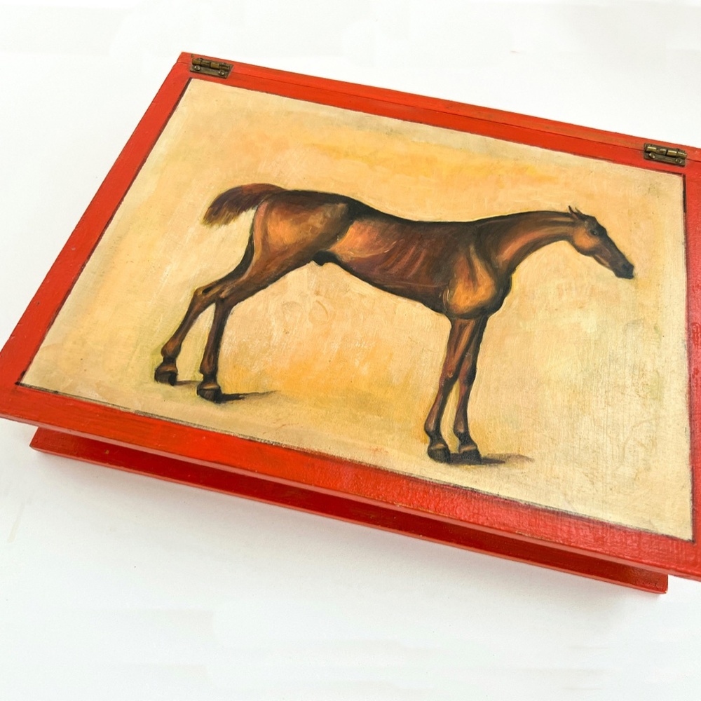 Equine Portrait Jewelry Catchall Trinket Box